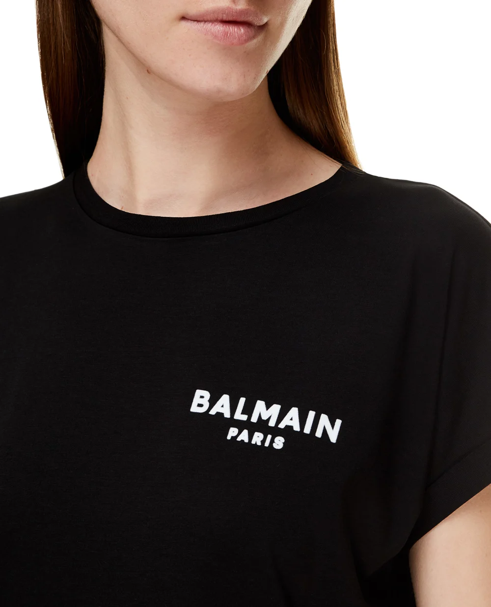 Футболка Balmain UF11351I382, черный цвет • Купить в интернет-магазине Kameron