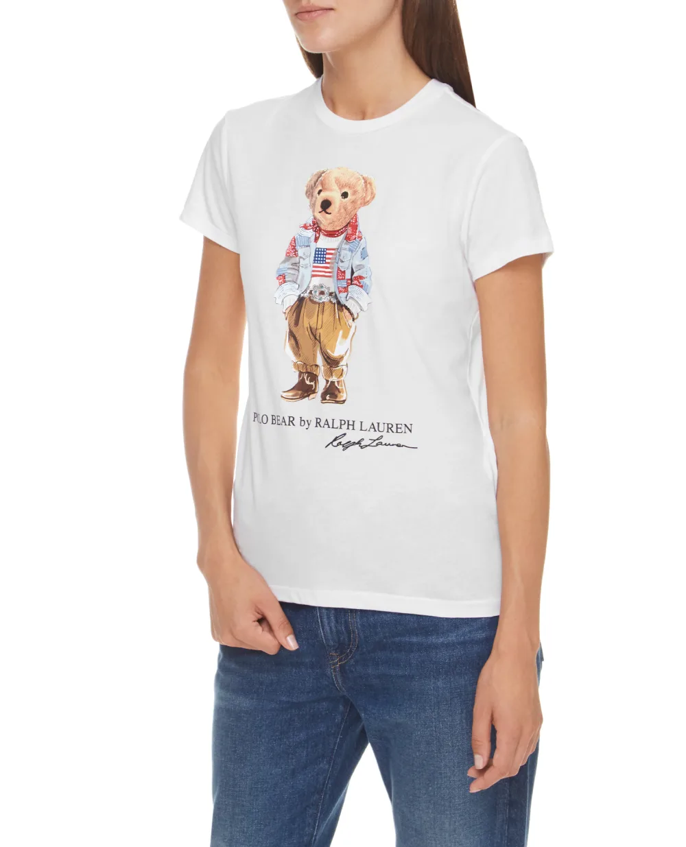 Футболка Polo Ralph Lauren 211843279001, белый цвет • Купить в интернет-магазине Kameron