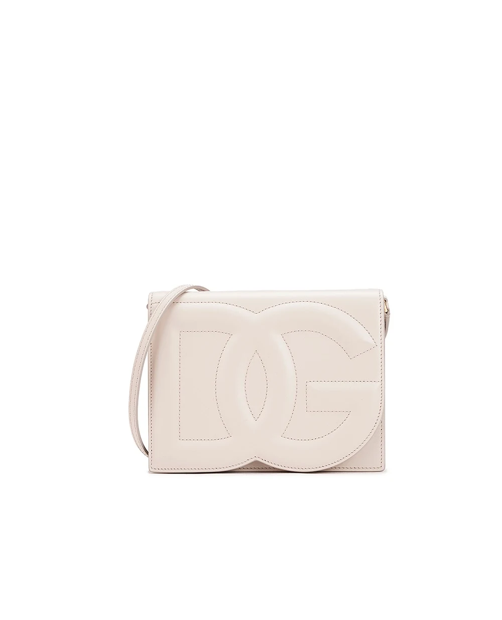 Кожаная сумка DG Logo Small Dolce&Gabbana BB7287-AW576, айвори цвет • Купить в интернет-магазине Kameron