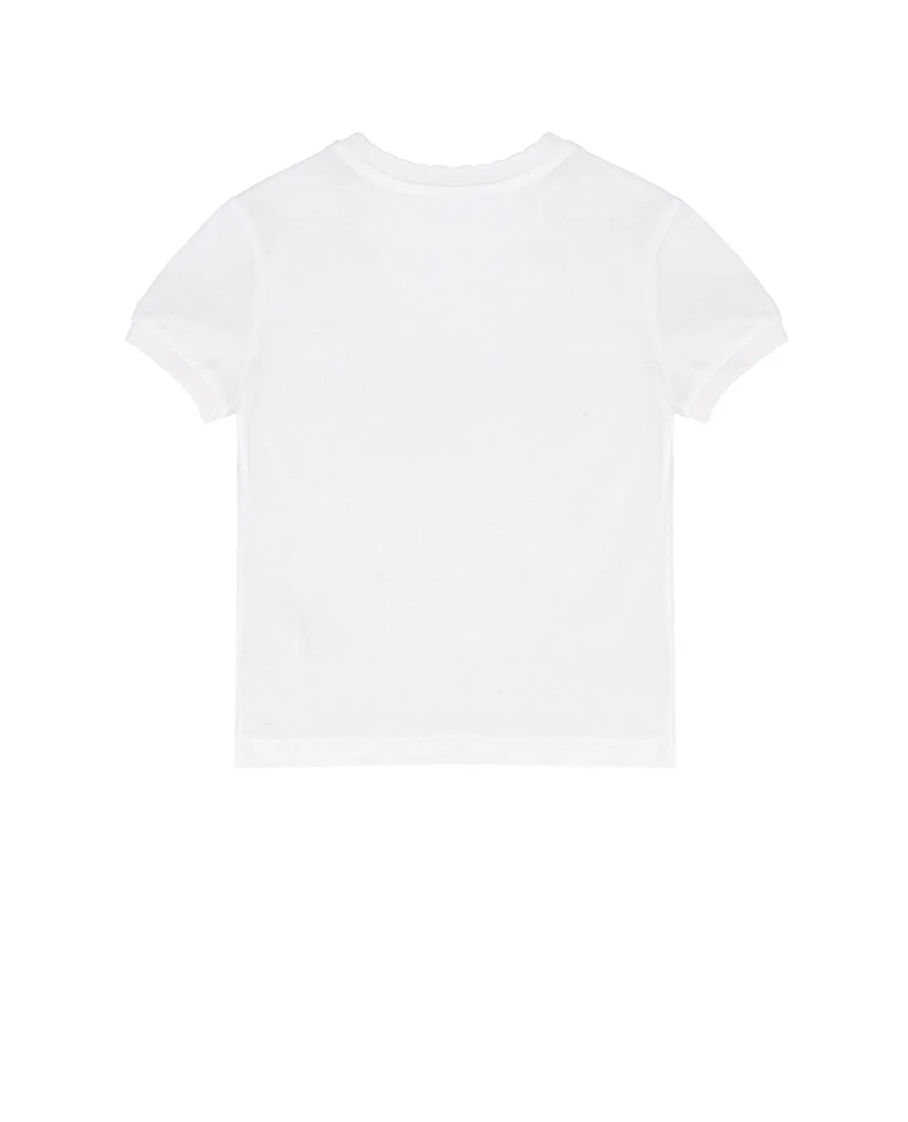 Детская футболка Dolce&Gabbana Kids L5JTNJ-G7NXR-B, белый цвет • Купить в интернет-магазине Kameron