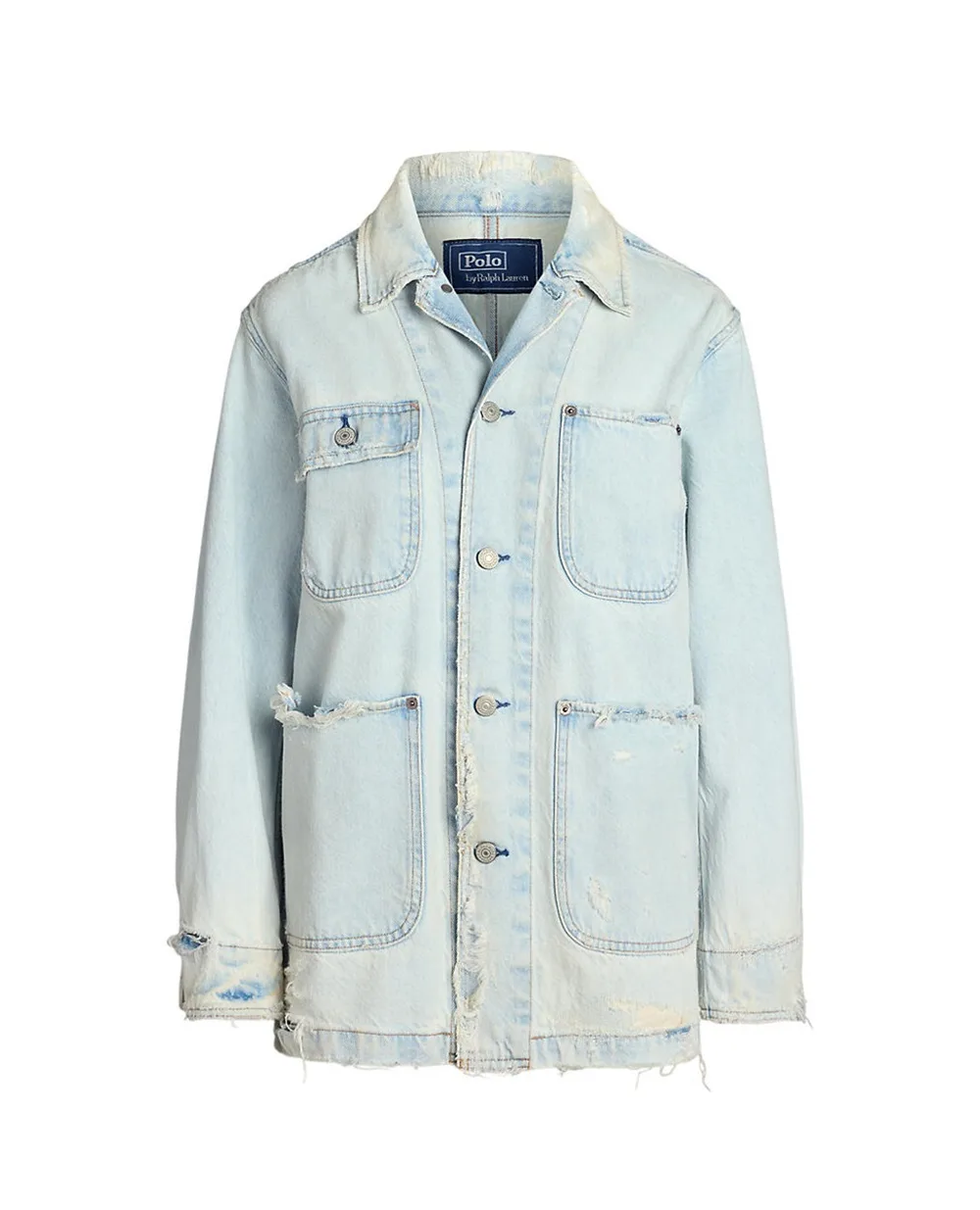 Джинсовая куртка Polo Ralph Lauren 211959042001, голубой цвет • Купить в интернет-магазине Kameron