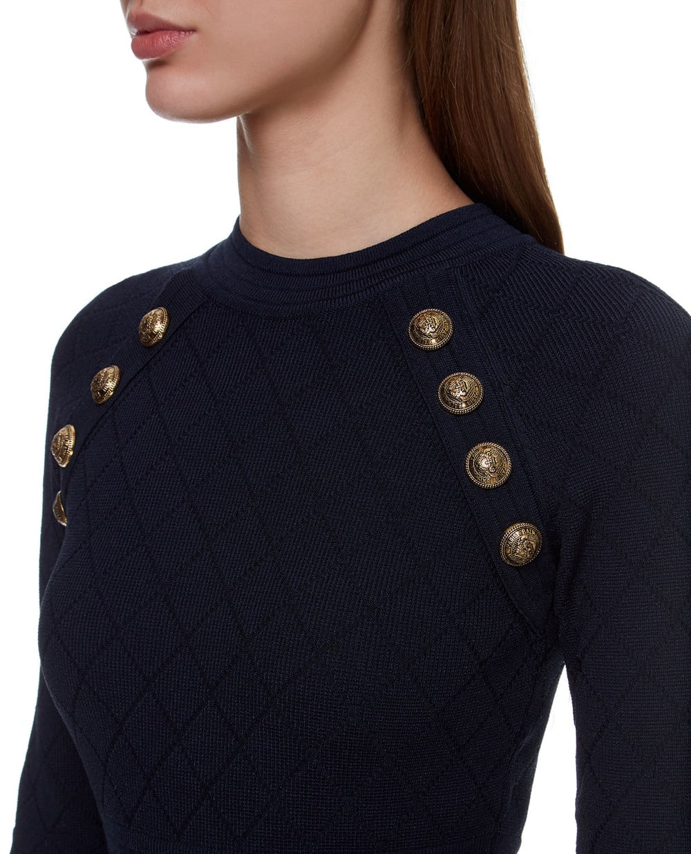 Платье Balmain UF16213K110-S, синий цвет • Купить в интернет-магазине Kameron