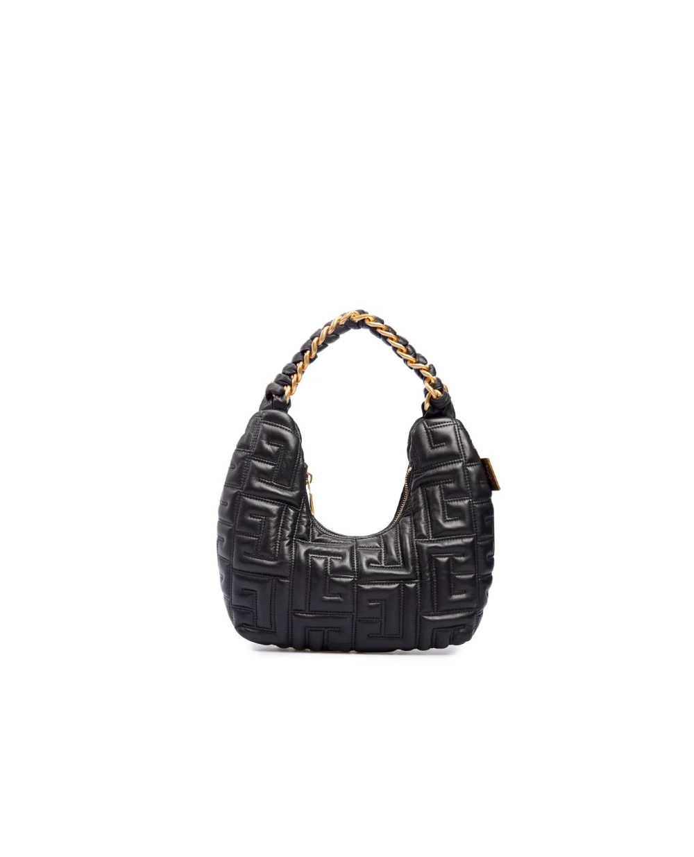 Кожаная сумка Pillow Hobo Balmain XN1BG708LNPQ, черный цвет • Купить в интернет-магазине Kameron