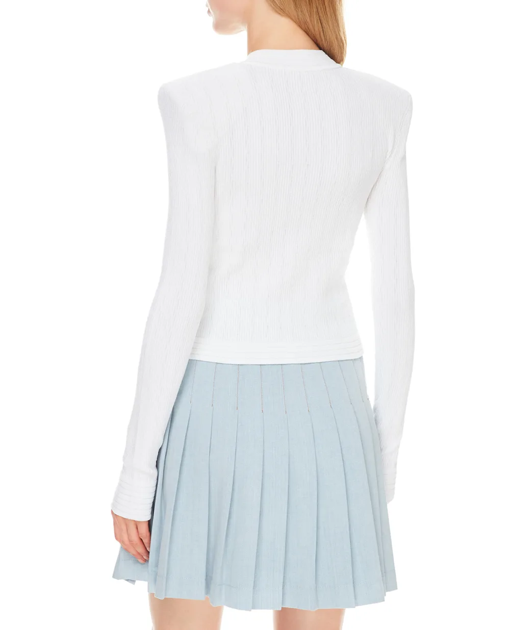 Кардиган Balmain WF1KL005K211, белый цвет • Купить в интернет-магазине Kameron