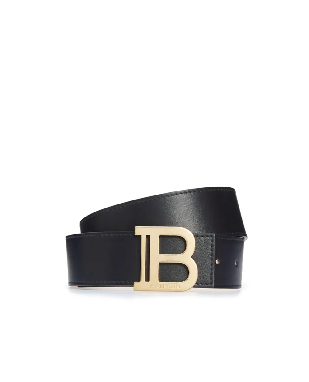 Кожаный ремень Balmain WN1WJ002LVTL, черный цвет • Купить в интернет-магазине Kameron
