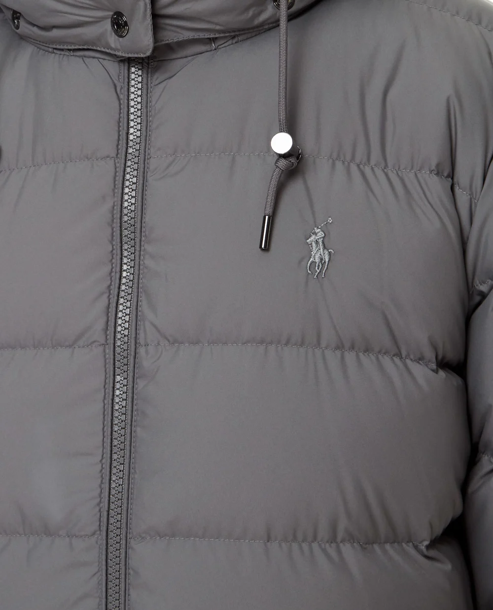 Пуховая куртка Polo Ralph Lauren 211812421003, серый цвет • Купить в интернет-магазине Kameron