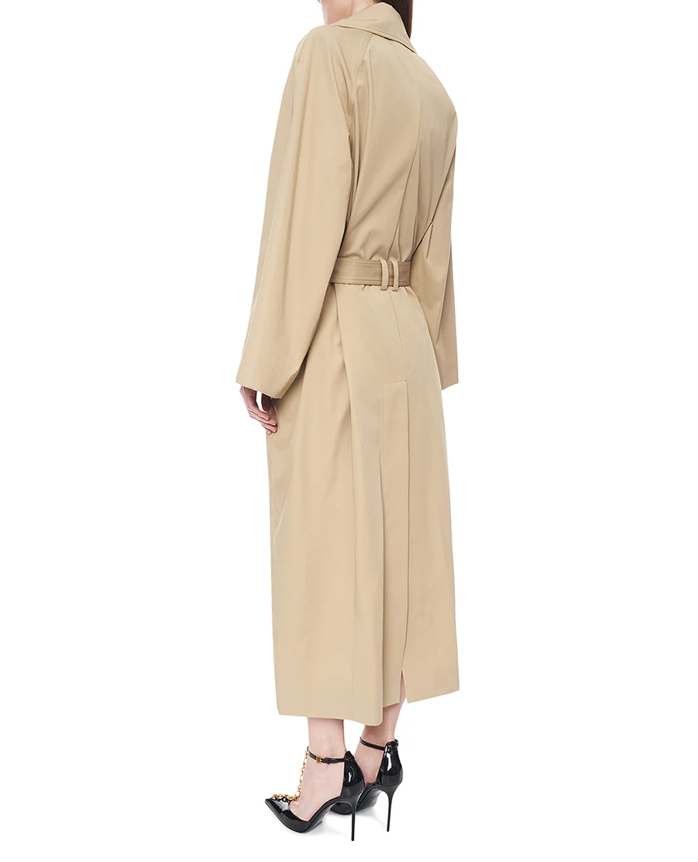 Тренч из габардиновой ткани Balmain GF1TL190CG43, бежевый цвет • Купить в интернет-магазине Kameron