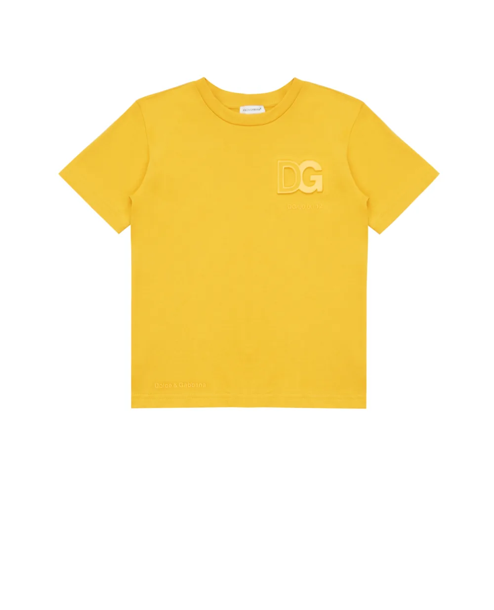 Футболка Dolce&Gabbana Kids L4JTDH-G7A5Z-S, желтый цвет • Купить в интернет-магазине Kameron
