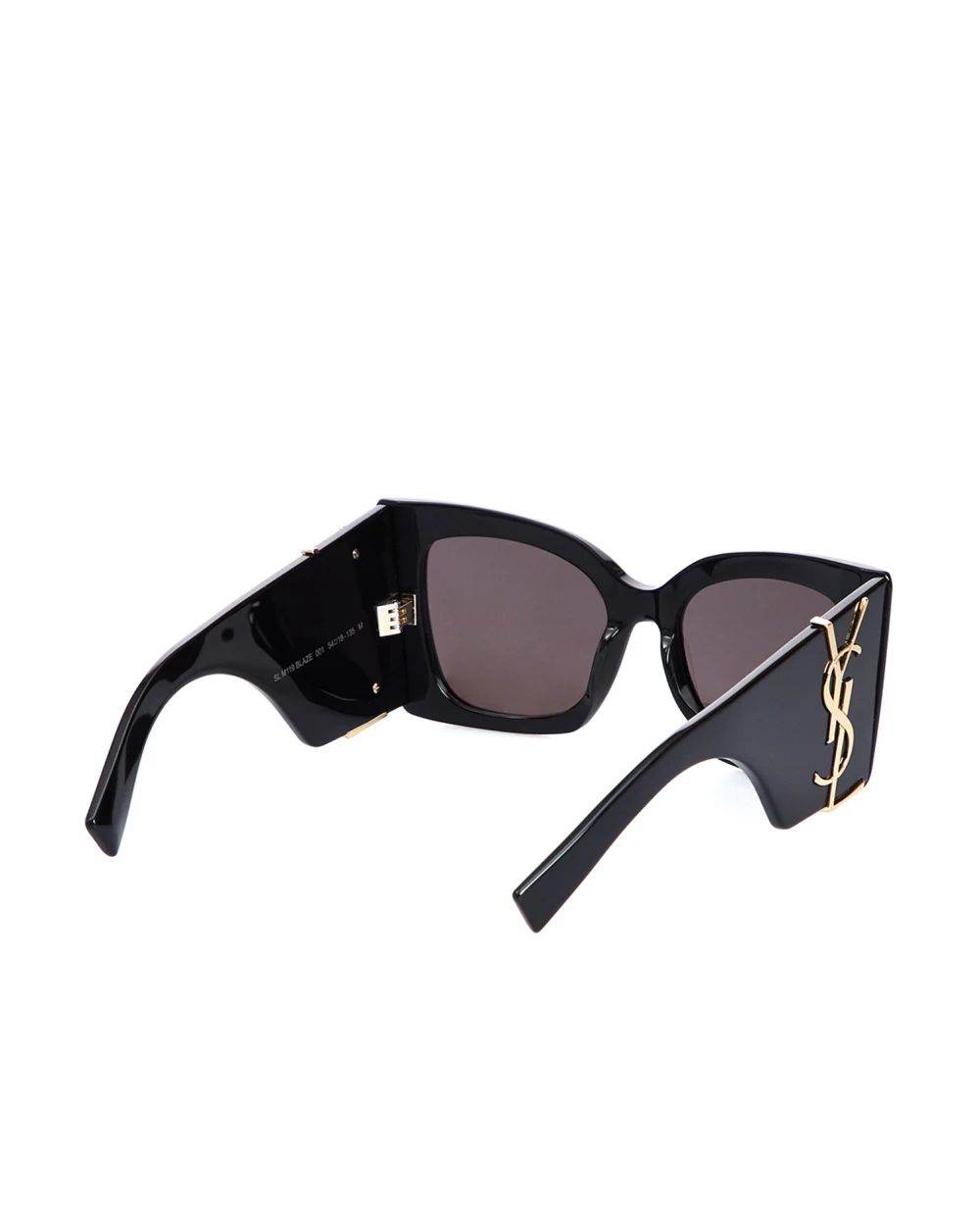 Солнцезащитные очки Saint Laurent SL M119 BLAZE-001, черный цвет • Купить в интернет-магазине Kameron