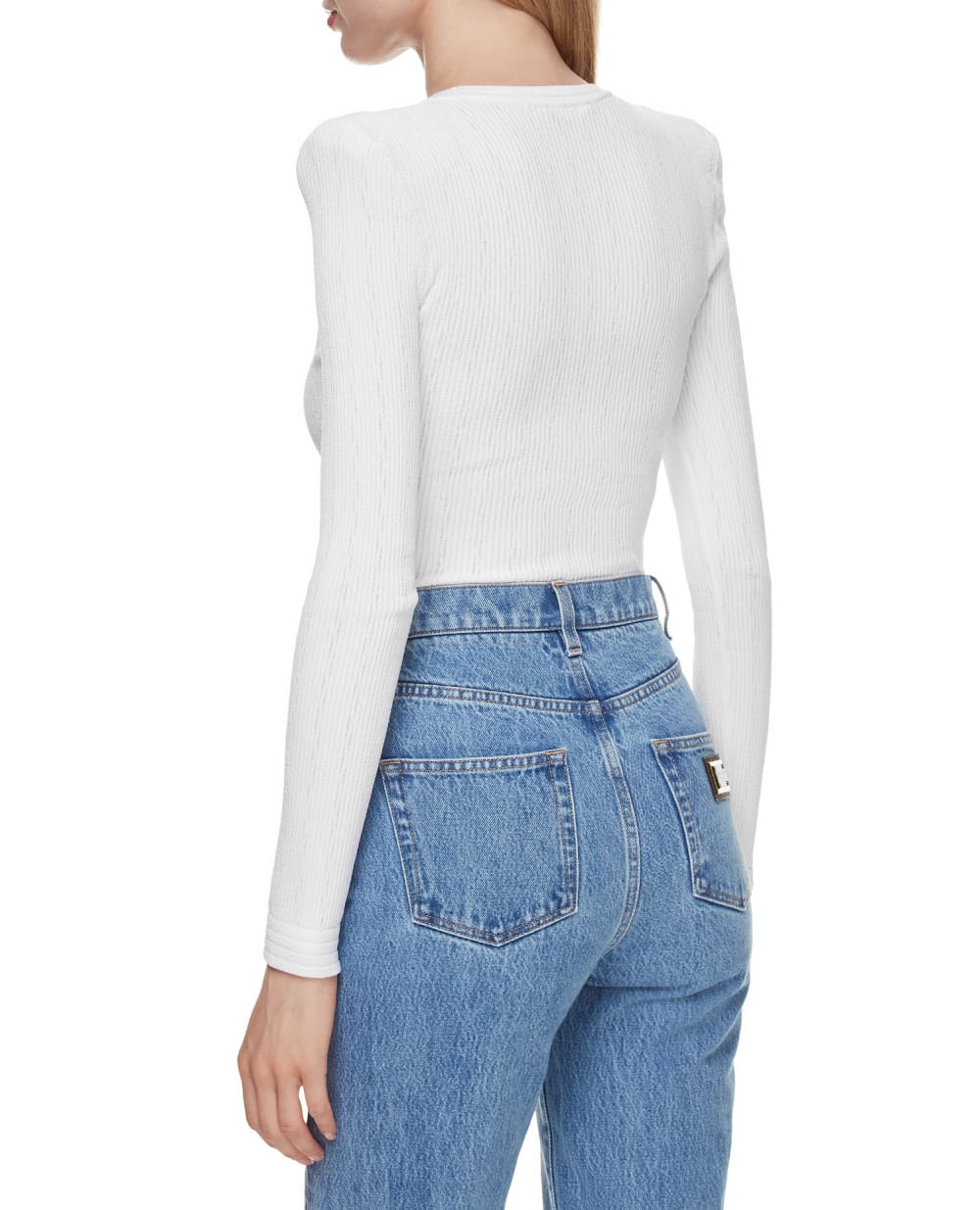 Боди Balmain WF1BG060K211, белый цвет • Купить в интернет-магазине Kameron