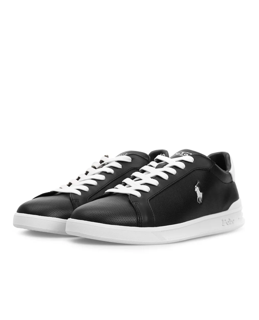 Кожаные сникеры Polo Ralph Lauren 809829825001, черный цвет • Купить в интернет-магазине Kameron