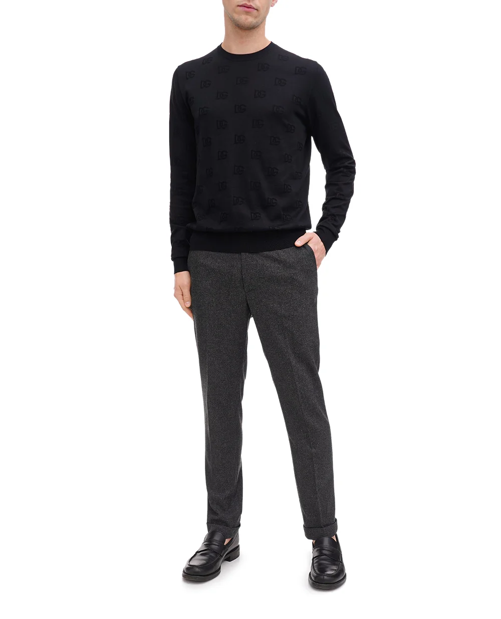 Брюки Dolce&Gabbana GV6LET-FURNC, серый цвет • Купить в интернет-магазине Kameron