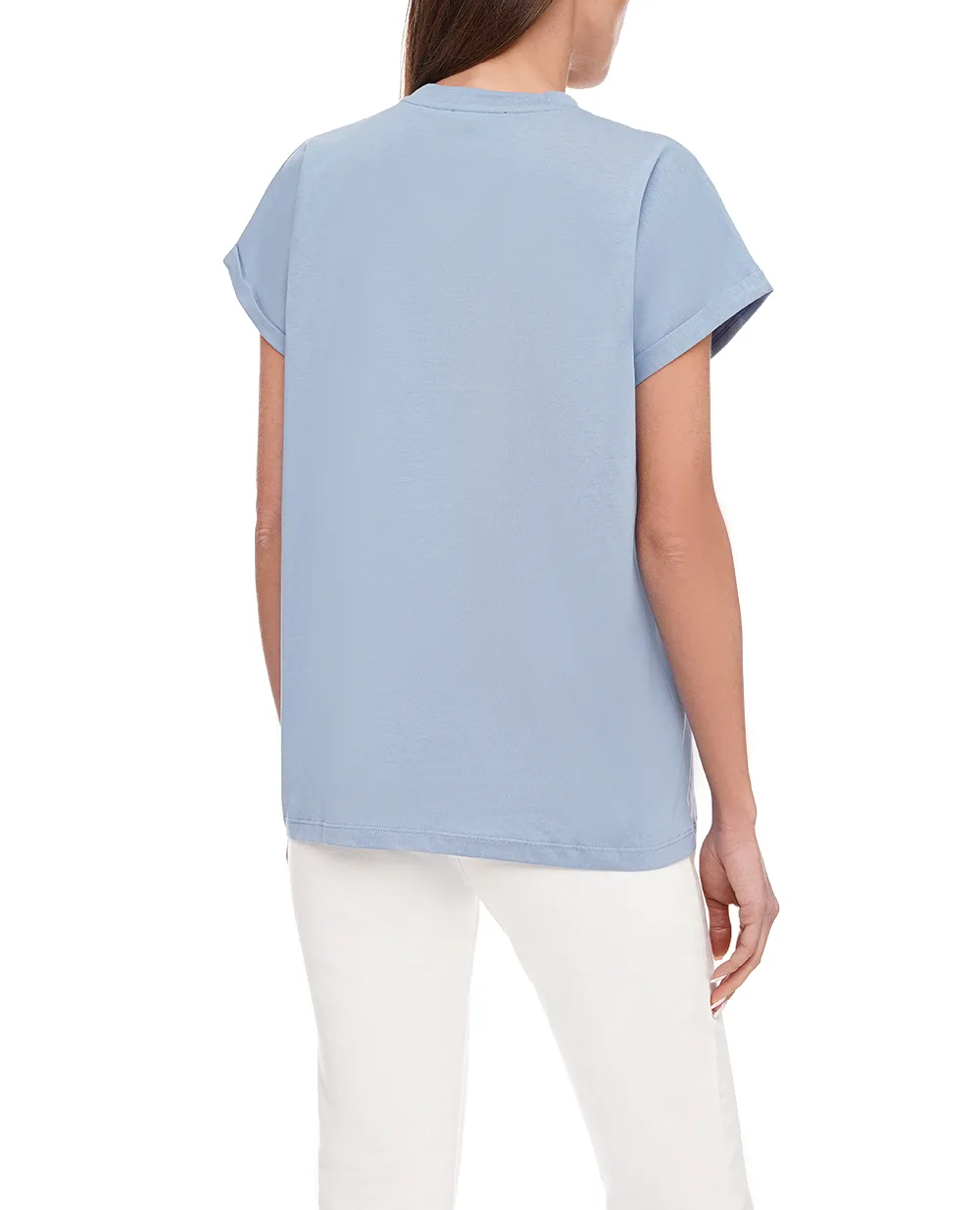 Футболка Balmain CF1EF010BB01, голубой цвет • Купить в интернет-магазине Kameron