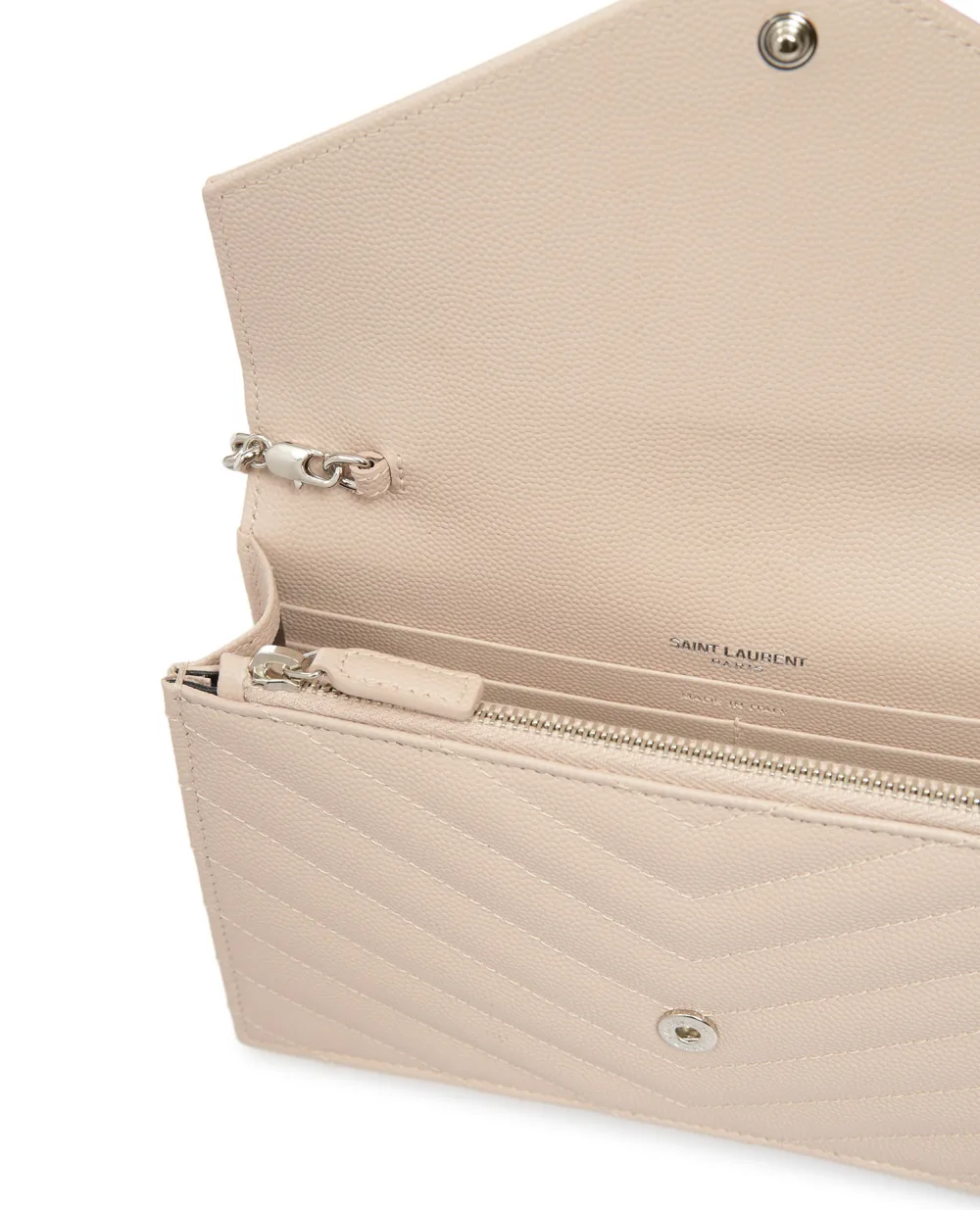 Кожаная сумка Envelope  Saint Laurent 393953-BOW02-, розовый цвет • Купить в интернет-магазине Kameron