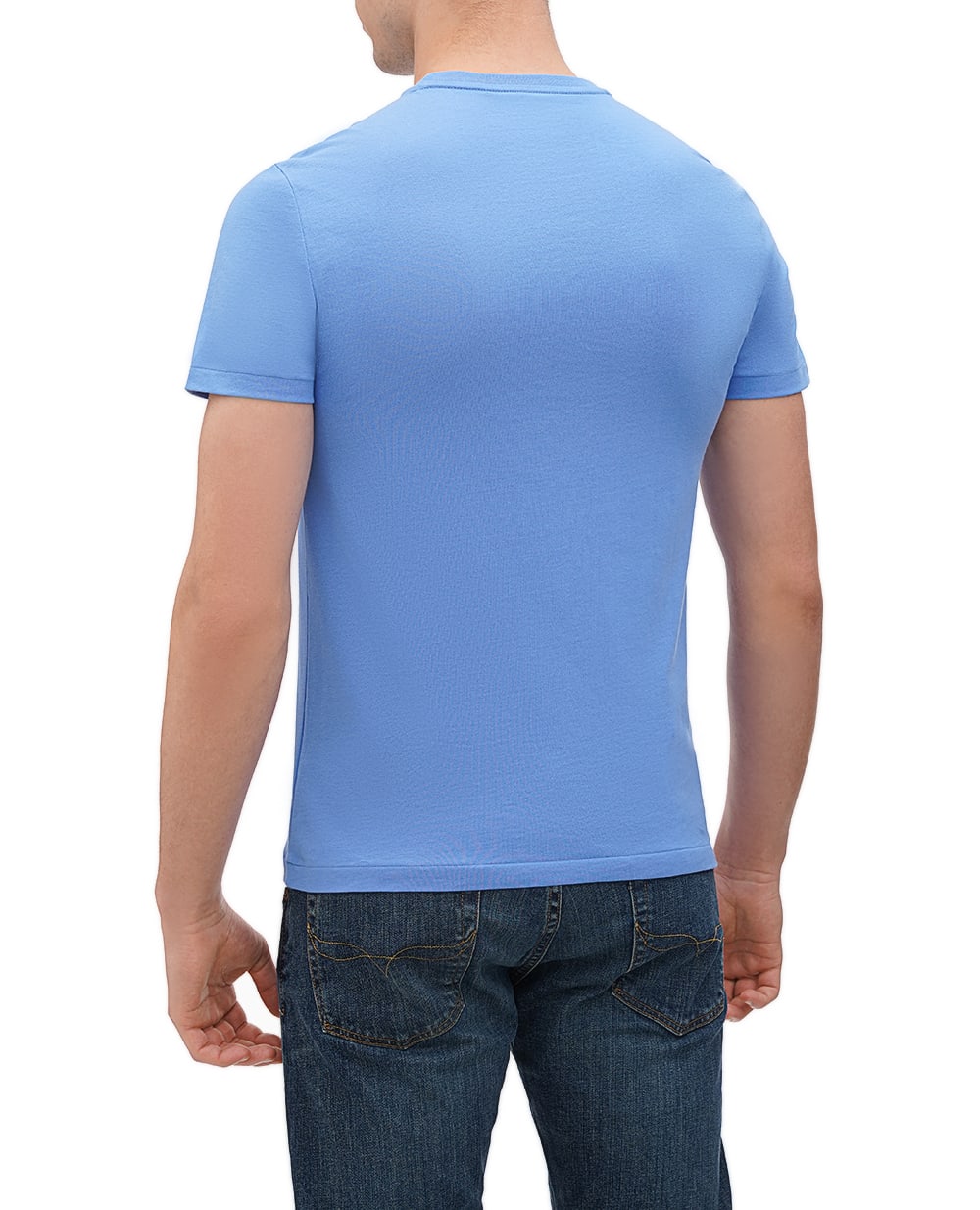 Футболка Polo Ralph Lauren 710671438344, голубой цвет • Купить в интернет-магазине Kameron