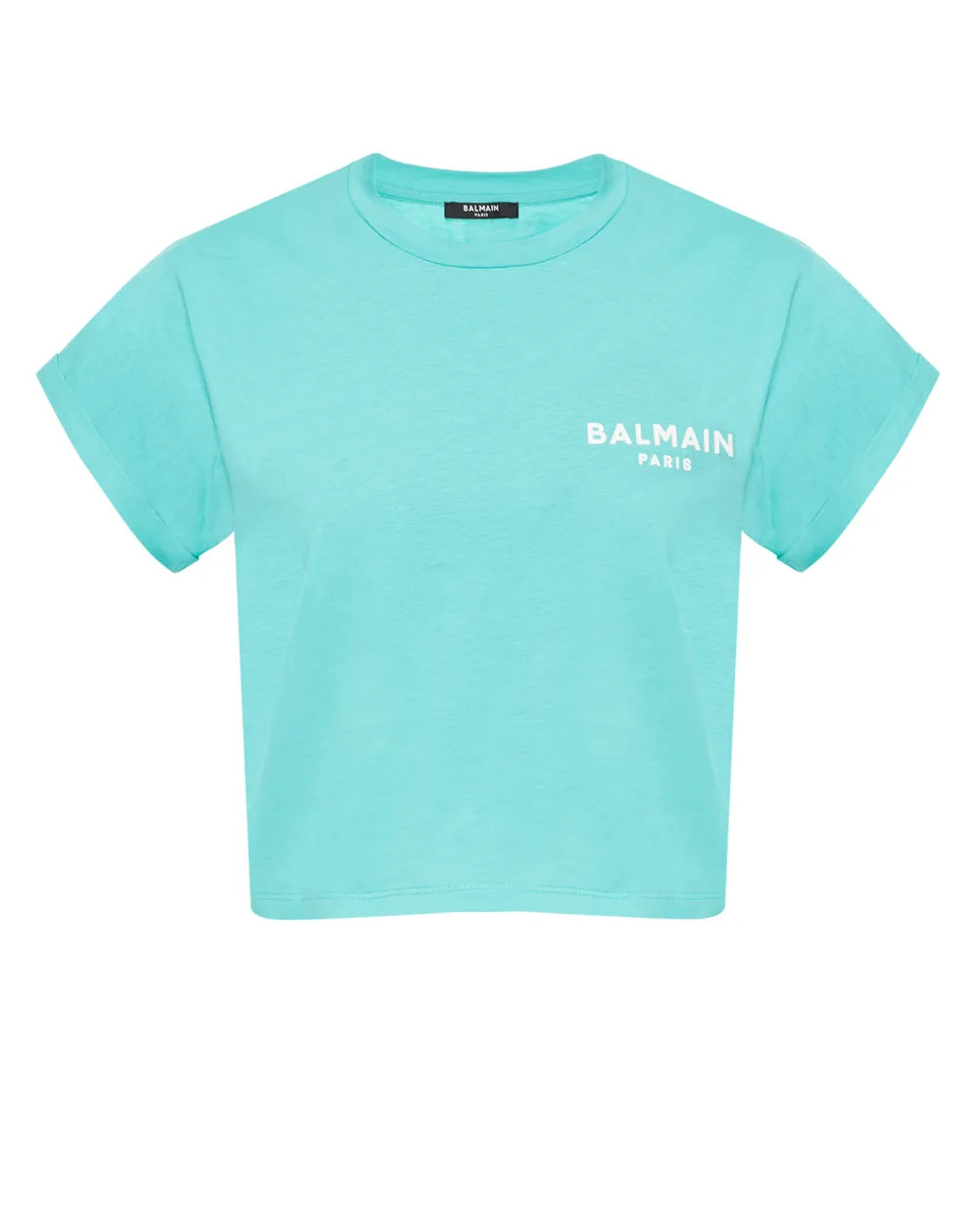 Футболка Balmain AF1EE005BB01, бирюзовый цвет • Купить в интернет-магазине Kameron