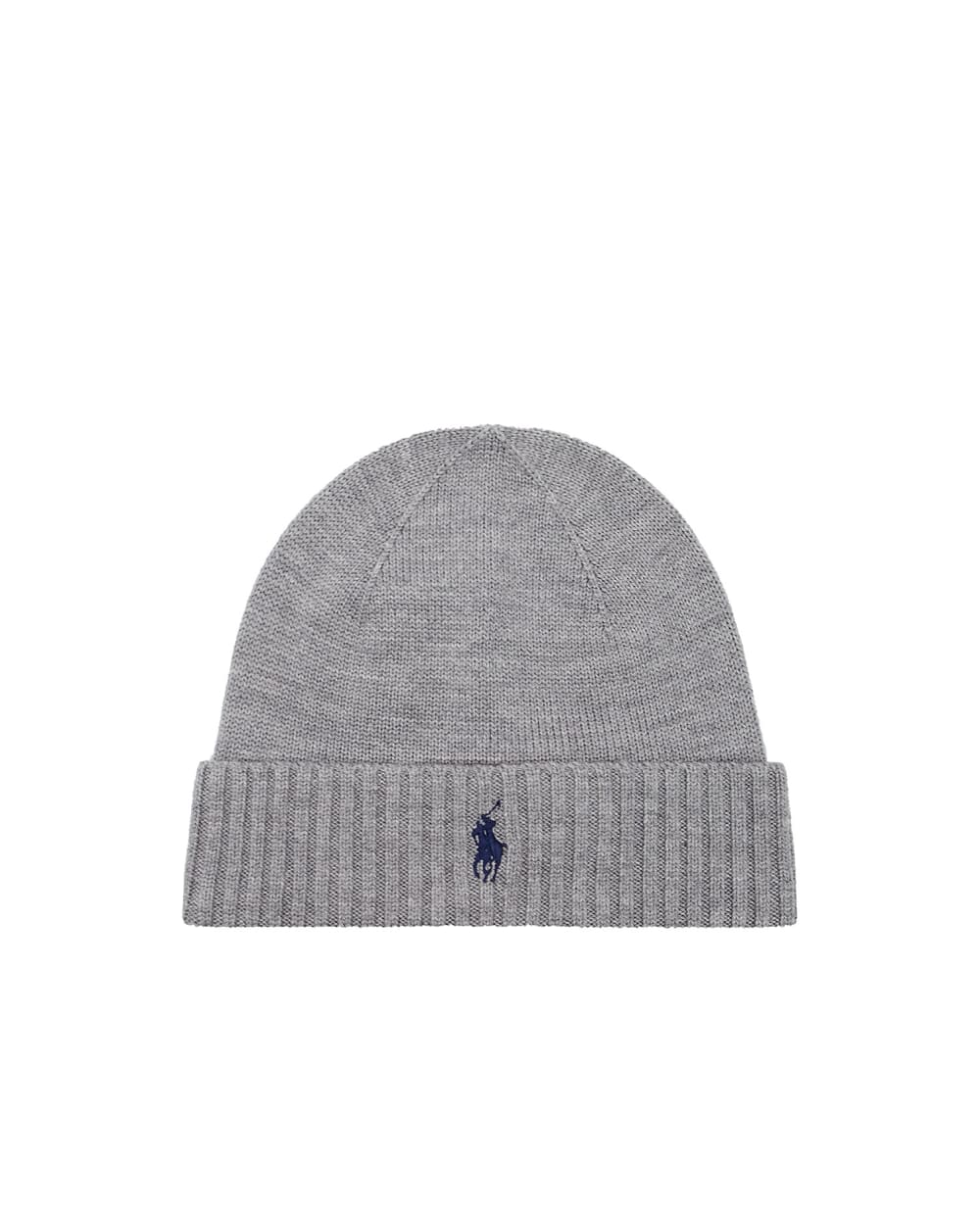 Шерстяная шапка Polo Ralph Lauren 710761415001, серый цвет • Купить в интернет-магазине Kameron