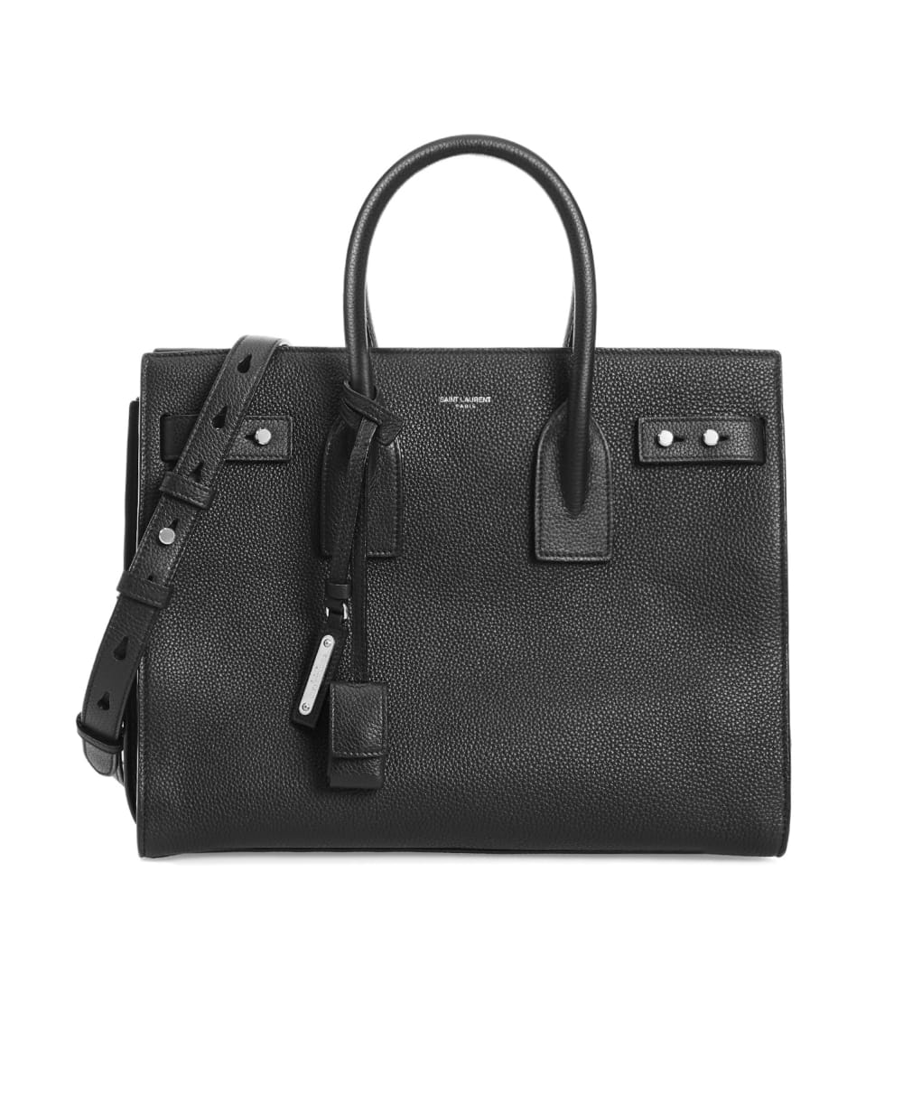 Кожаная сумка Saint Laurent 464960-DTI0E-, черный цвет • Купить в интернет-магазине Kameron