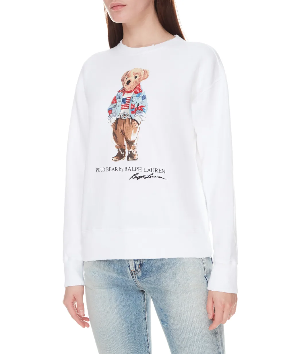 Свитшот Polo Ralph Lauren 211843273001, белый цвет • Купить в интернет-магазине Kameron