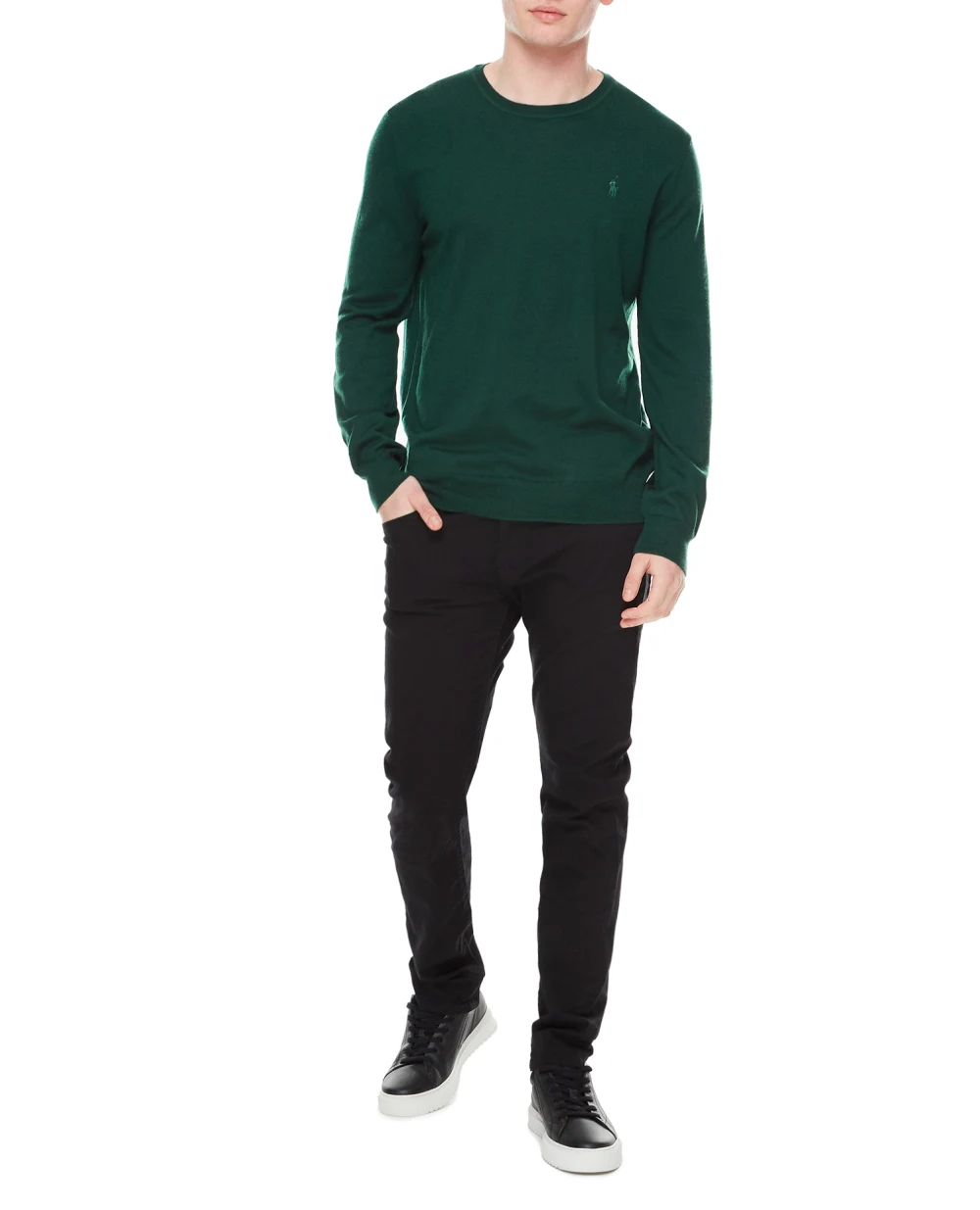 Шерстяной джемпер Polo Ralph Lauren 710876846004, зеленый цвет • Купить в интернет-магазине Kameron