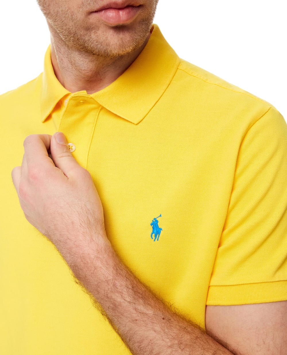 Поло Mesh Polo Ralph Lauren 710782592020, желтый цвет • Купить в интернет-магазине Kameron