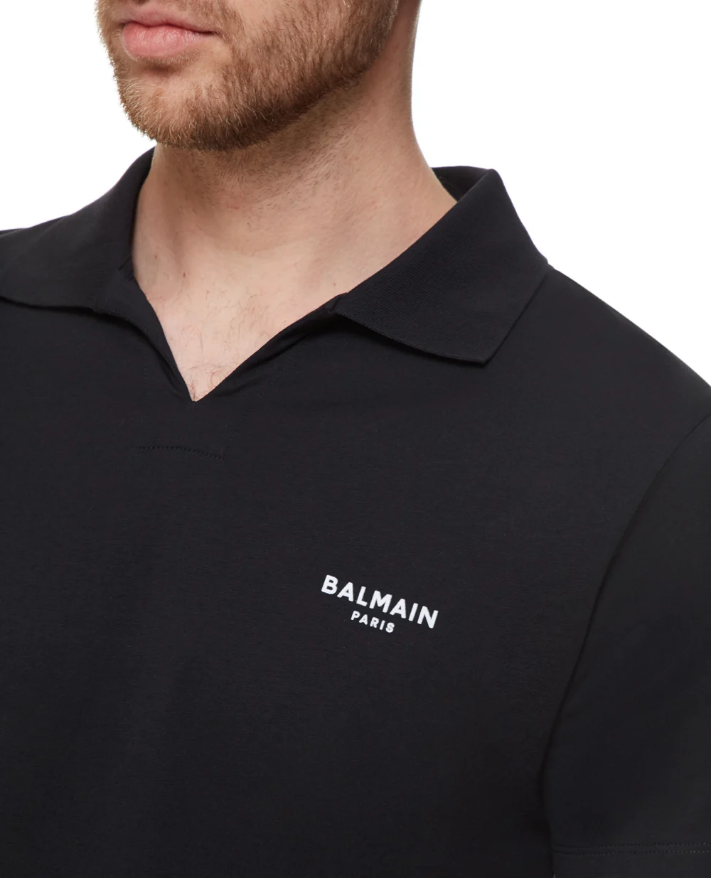 Поло Balmain XH1GB005BB04, черный цвет • Купить в интернет-магазине Kameron