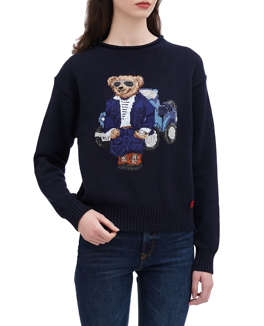 Свитер Polo Bear Polo Ralph Lauren 211932526001, темно-синий цвет • Купить в интернет-магазине Kameron