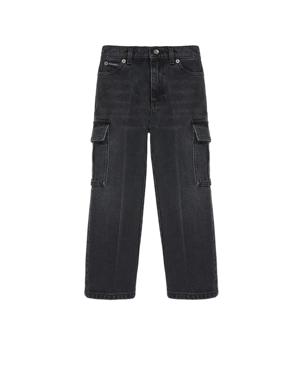 Дитячі джинси Dolce&Gabbana Kids L42F86-LDD41-B, чорний колір • Купити в інтернет-магазині Kameron