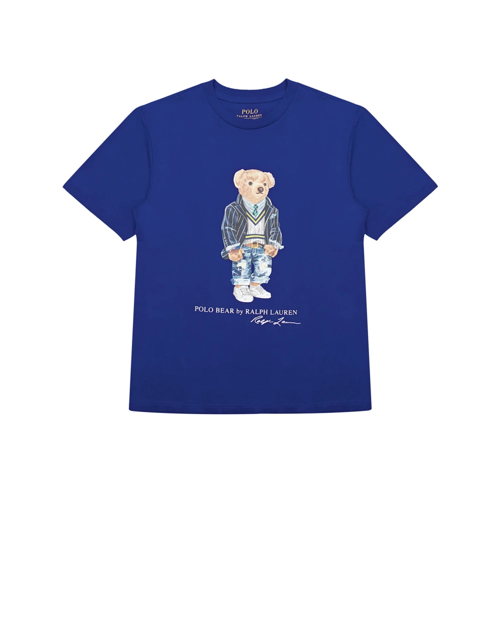 Детская футболка Polo Bear Polo Ralph Lauren Kids 323865660003, синий цвет • Купить в интернет-магазине Kameron