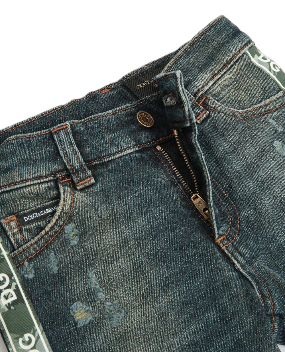 Джинсы Dolce&Gabbana Kids L42F33-LD943-B, синий цвет • Купить в интернет-магазине Kameron