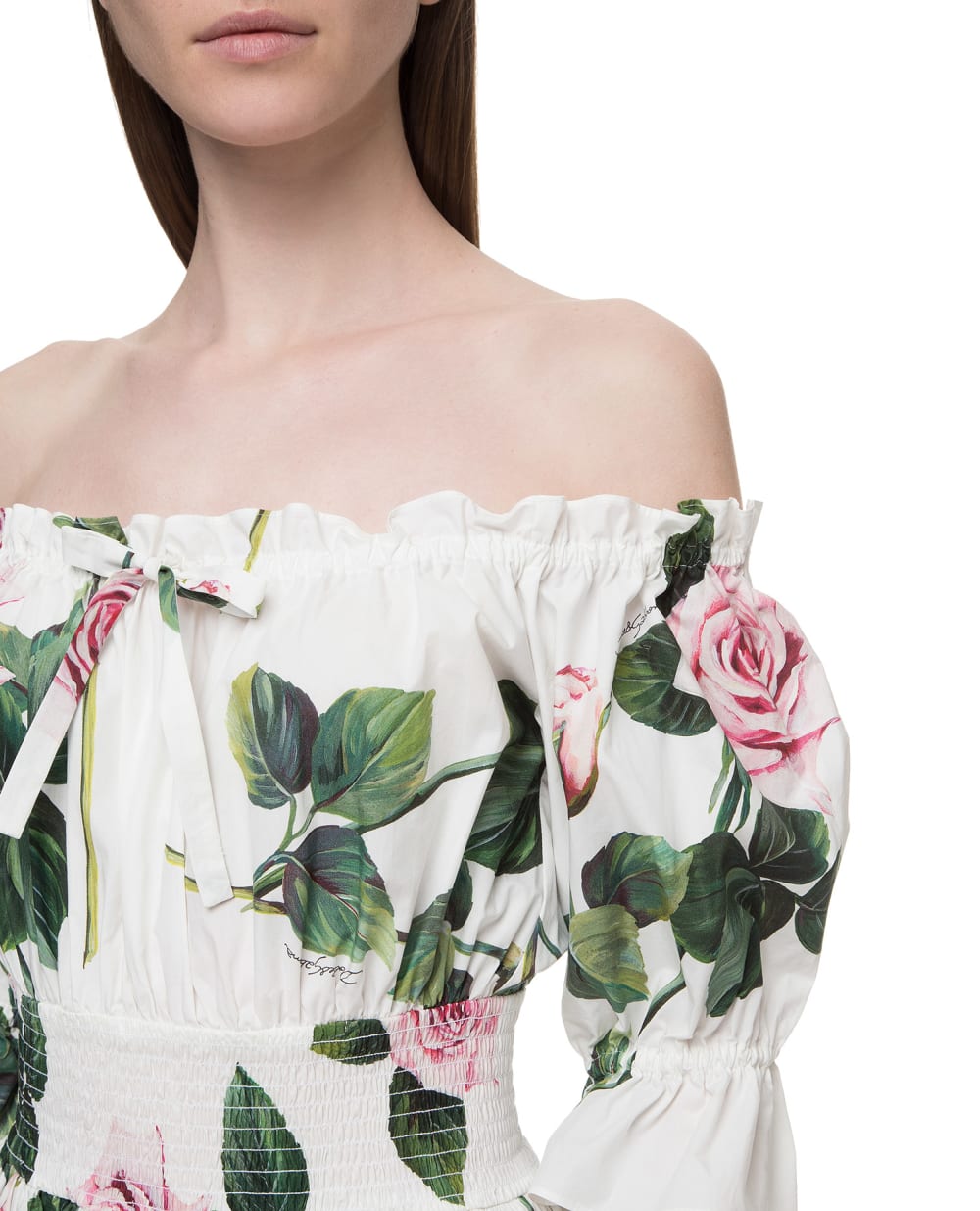 Платье Dolce&Gabbana F6H9BT-HS5FZ, белый цвет • Купить в интернет-магазине Kameron