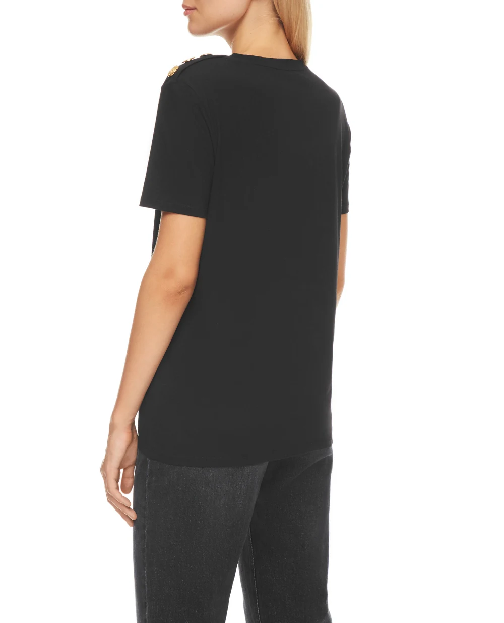 Футболка Balmain WF1EF005B097, черный цвет • Купить в интернет-магазине Kameron