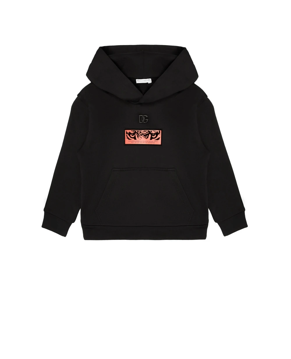 Худи Dolce&Gabbana Kids L4JWBM-G7BQE-S, черный цвет • Купить в интернет-магазине Kameron