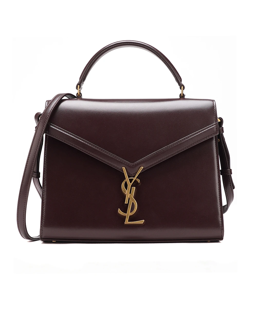 Кожаная сумка Cassandra Medium Saint Laurent 623931-0SX0W, бордовый цвет • Купить в интернет-магазине Kameron