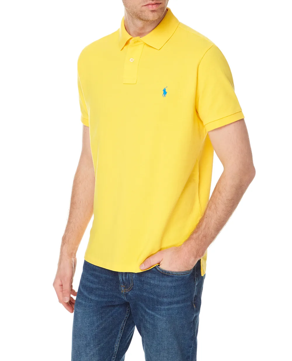 Поло Mesh Polo Ralph Lauren 710782592020, желтый цвет • Купить в интернет-магазине Kameron