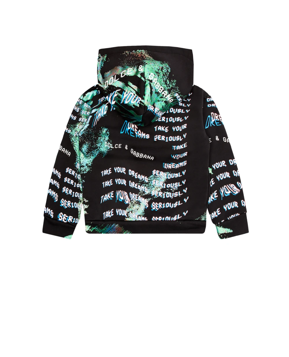 Худи Dolce&Gabbana Kids L4JWBY-G7BMH-S, черный цвет • Купить в интернет-магазине Kameron