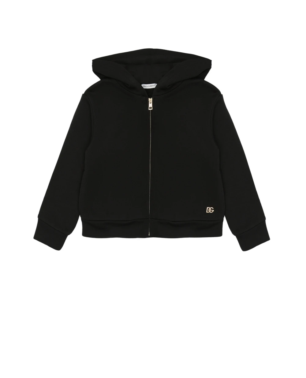 Худи Dolce&Gabbana Kids L5JW4U-G7BDM-S, черный цвет • Купить в интернет-магазине Kameron