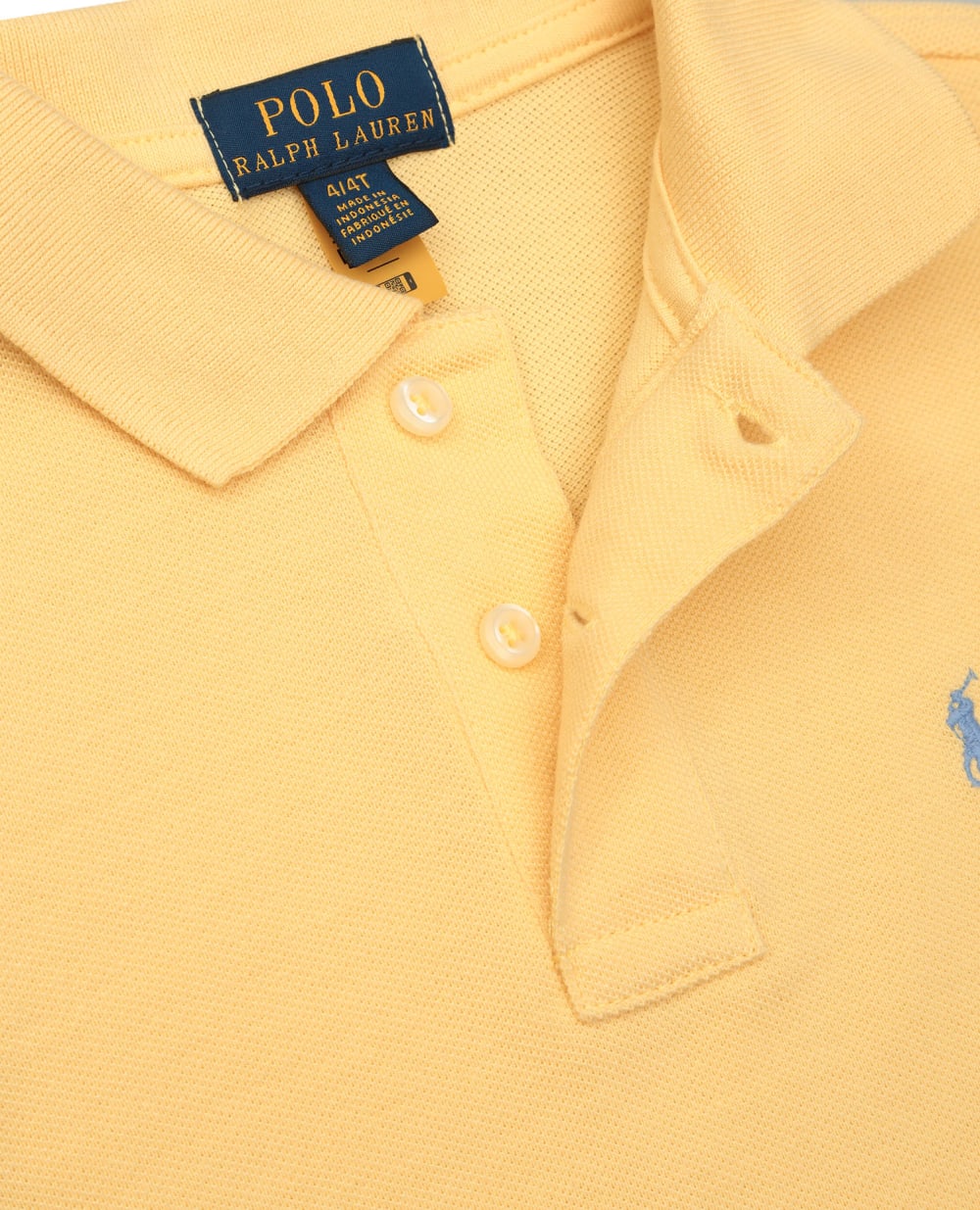 Детское поло Polo Ralph Lauren Kids 321703632121, желтый цвет • Купить в интернет-магазине Kameron
