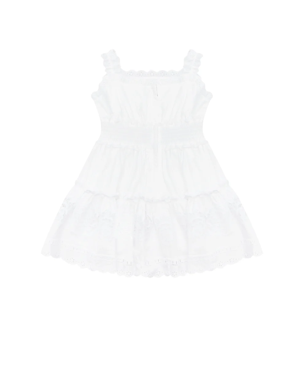 Сарафан Dolce&Gabbana Kids L53DB9-FU5UB-S, белый цвет • Купить в интернет-магазине Kameron