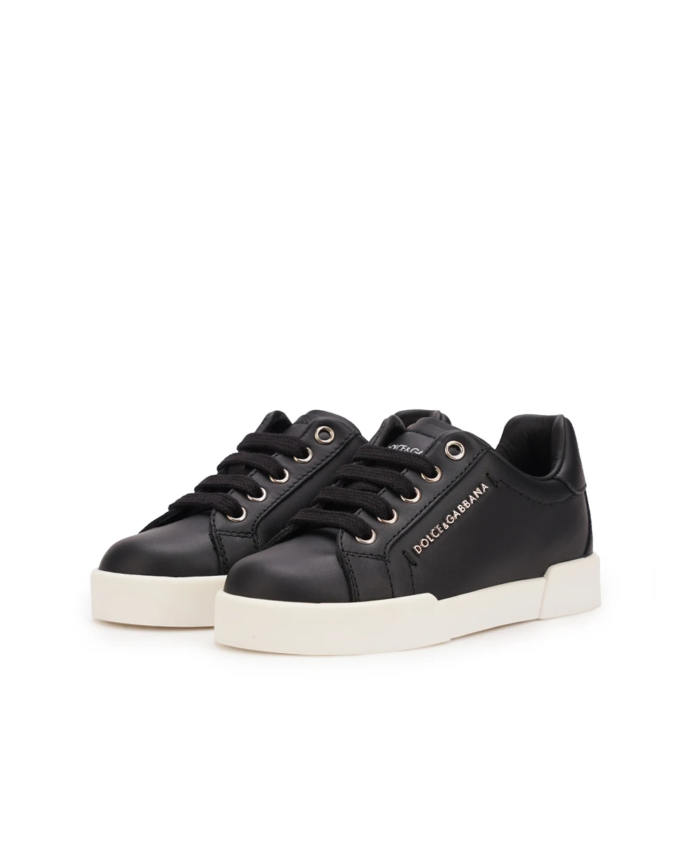 Детские кеды Dolce&Gabbana Kids DA0724-A3444-S, черный цвет • Купить в интернет-магазине Kameron