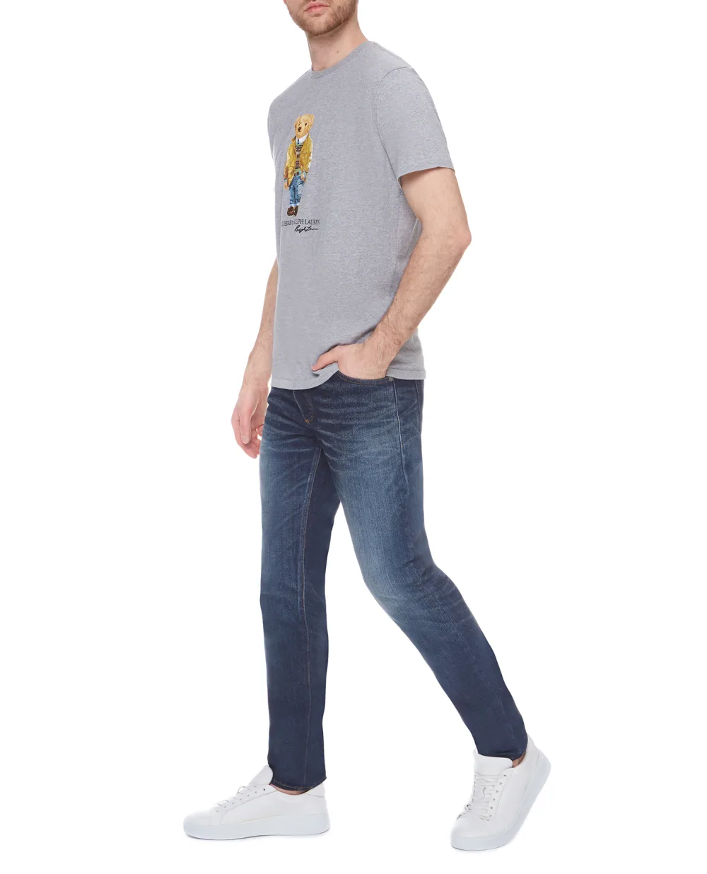 Футболка Polo Ralph Lauren 710835761002, серый цвет • Купить в интернет-магазине Kameron
