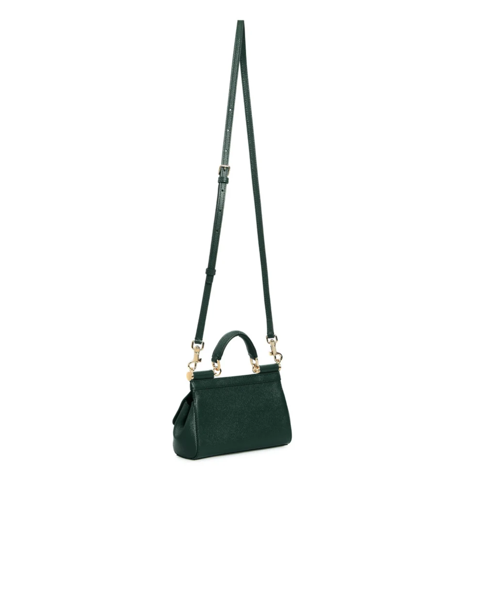 Кожаная сумка Sicily Small Dolce&Gabbana BB7116-A1001, зеленый цвет • Купить в интернет-магазине Kameron