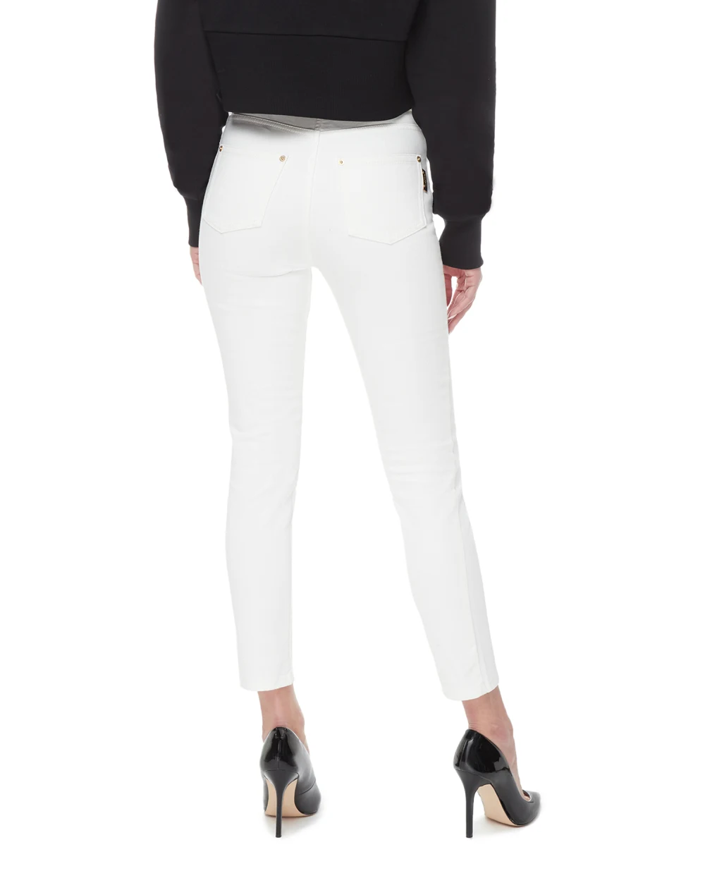 Джинсы Balmain AF1MG006DB69, белый цвет • Купить в интернет-магазине Kameron