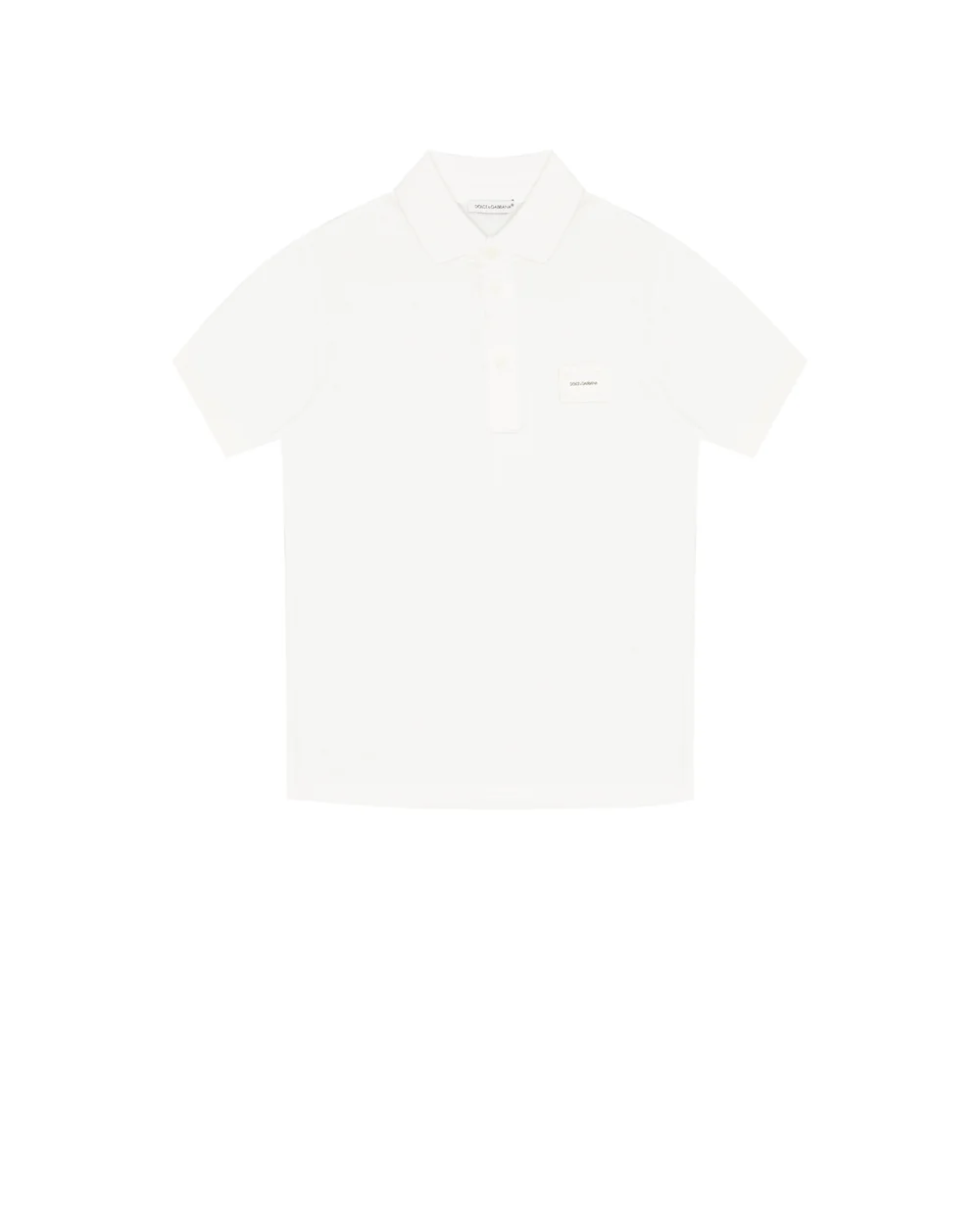 Поло Dolce&Gabbana Kids L4JT8V-G7A5U-S, белый цвет • Купить в интернет-магазине Kameron