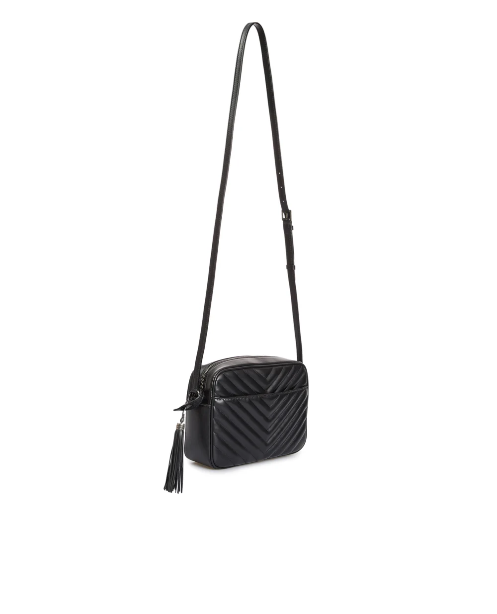 Кожаная сумка Saint Laurent 715232-DV704, черный цвет • Купить в интернет-магазине Kameron