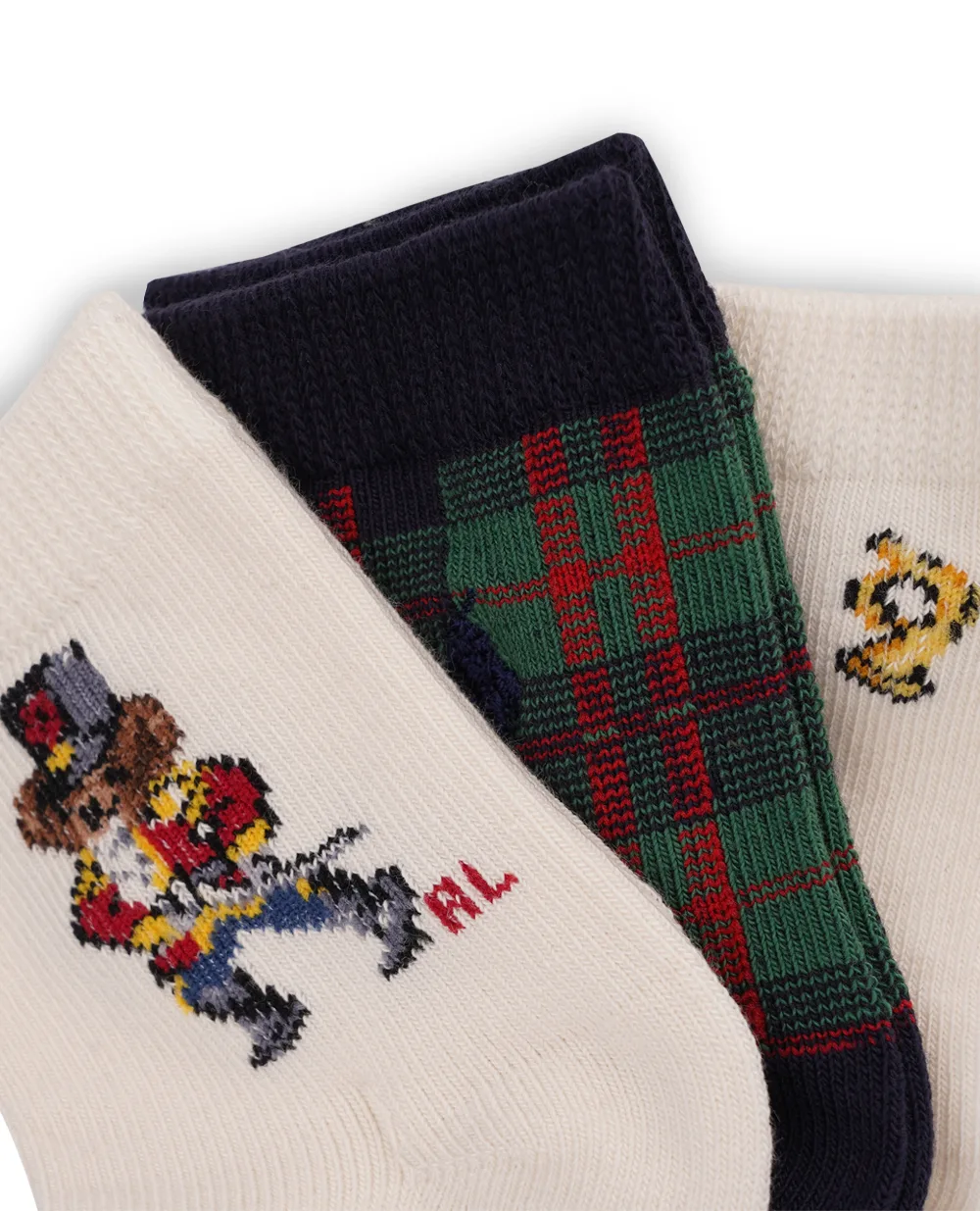 Детские носки Polo Bear (3 пары) Polo Ralph Lauren Kids 441927568001, разноцветный цвет • Купить в интернет-магазине Kameron