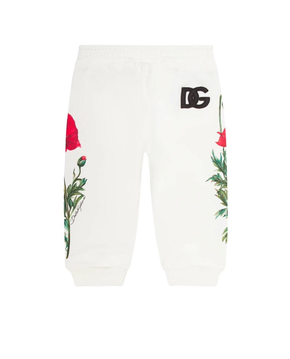 Детские спортивные брюки (костюм) Dolce&Gabbana Kids L2JP9U-G7G9Q, белый цвет • Купить в интернет-магазине Kameron