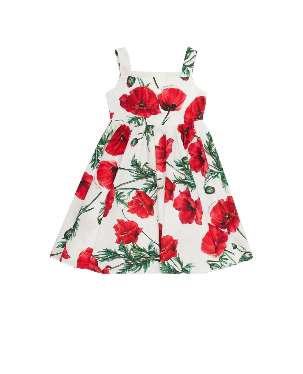 Детское платье Dolce&Gabbana Kids L53DI6-HS5O1-S, белый цвет • Купить в интернет-магазине Kameron