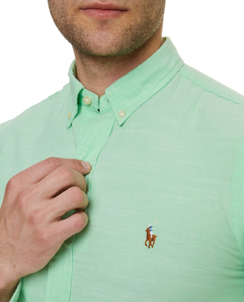 Рубашка Polo Ralph Lauren 710795457009, зеленый цвет • Купить в интернет-магазине Kameron