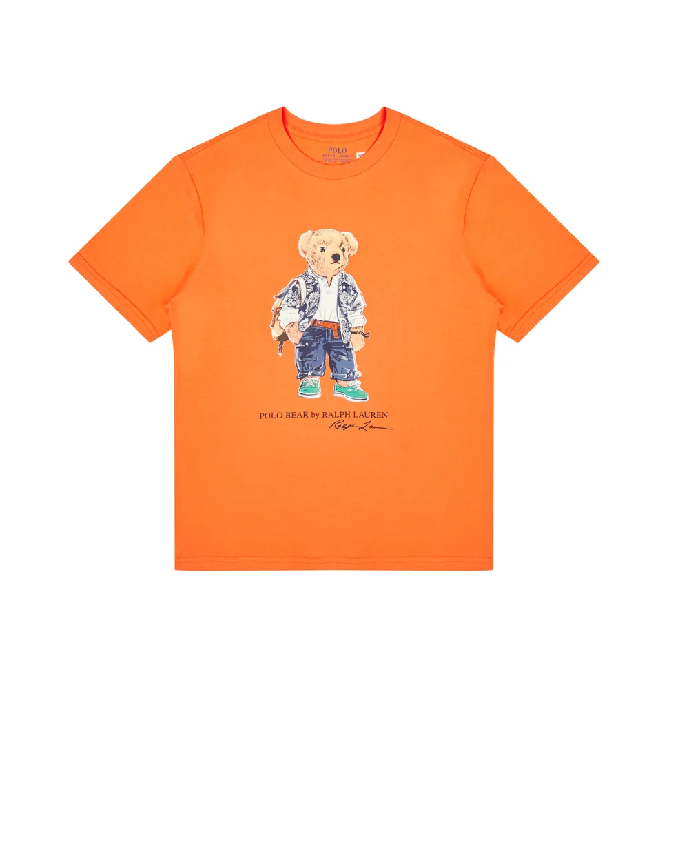 Детская футболка Polo Bear Polo Ralph Lauren Kids 323853828019, оранжевый цвет • Купить в интернет-магазине Kameron